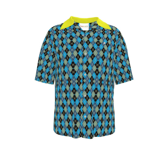 Mens Argyle Revere Shirt | Premiun Natural Fabrics