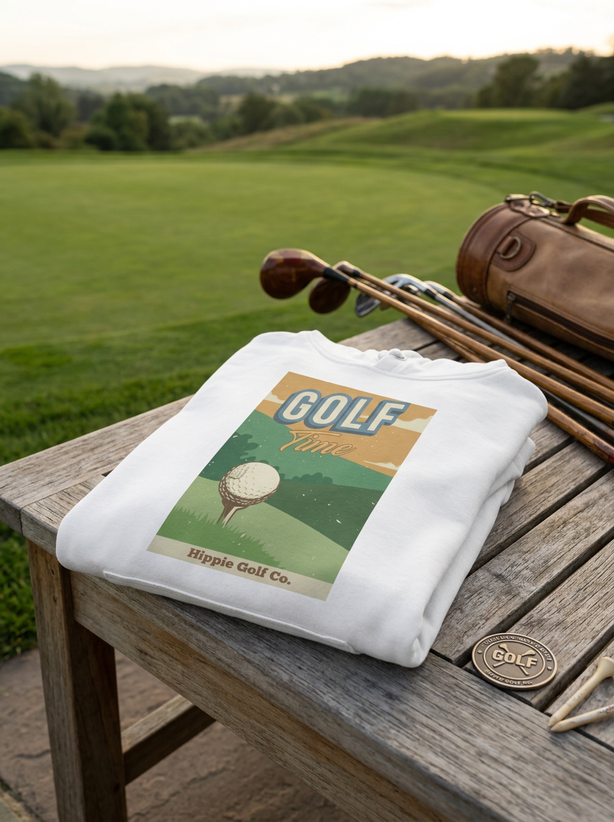 Golf Time Vintage Style Hoodie