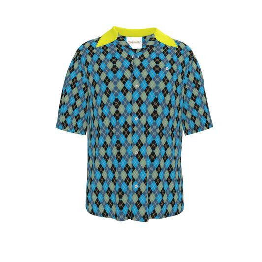Mens Argyle Revere Shirt | Premiun Natural Fabrics