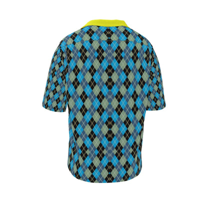 Mens Argyle Revere Shirt | Premiun Natural Fabrics
