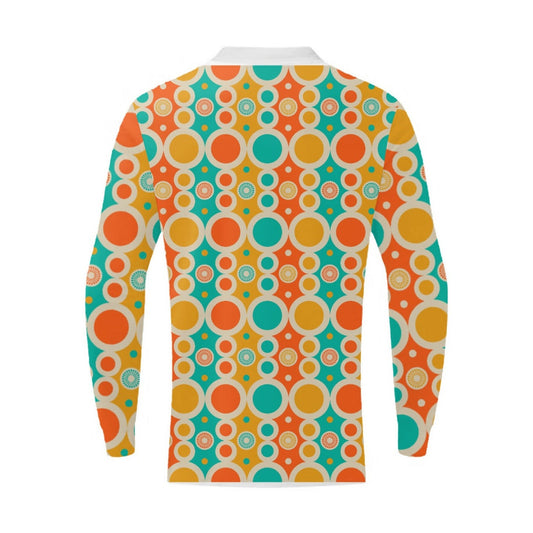 Retro Circles Quarter Zip Sweatshirt