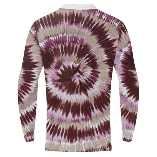 Tie Dye Purple Men’s Quarter Zip Sweatshirt