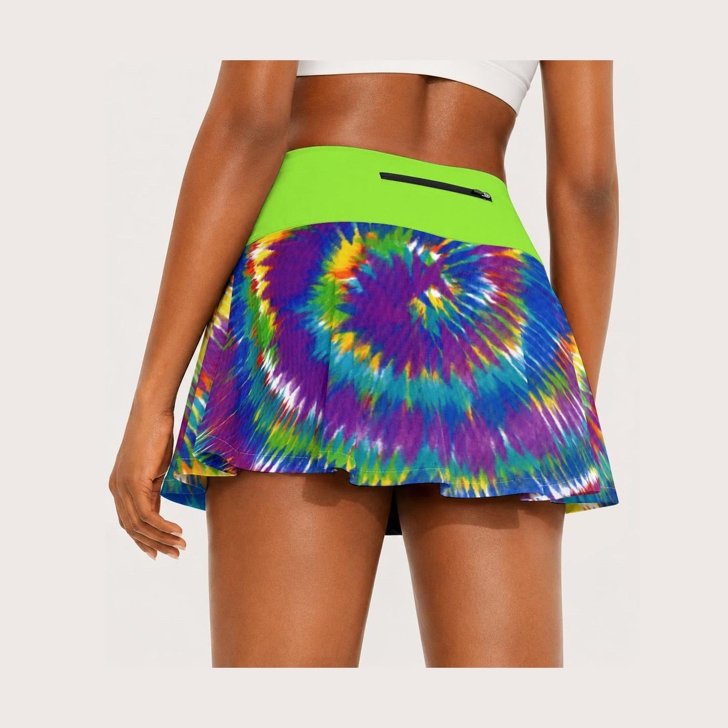Tie Dye Pleated Skort