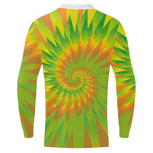 White Collar Tie Die Quarter Zip Sweatshirt