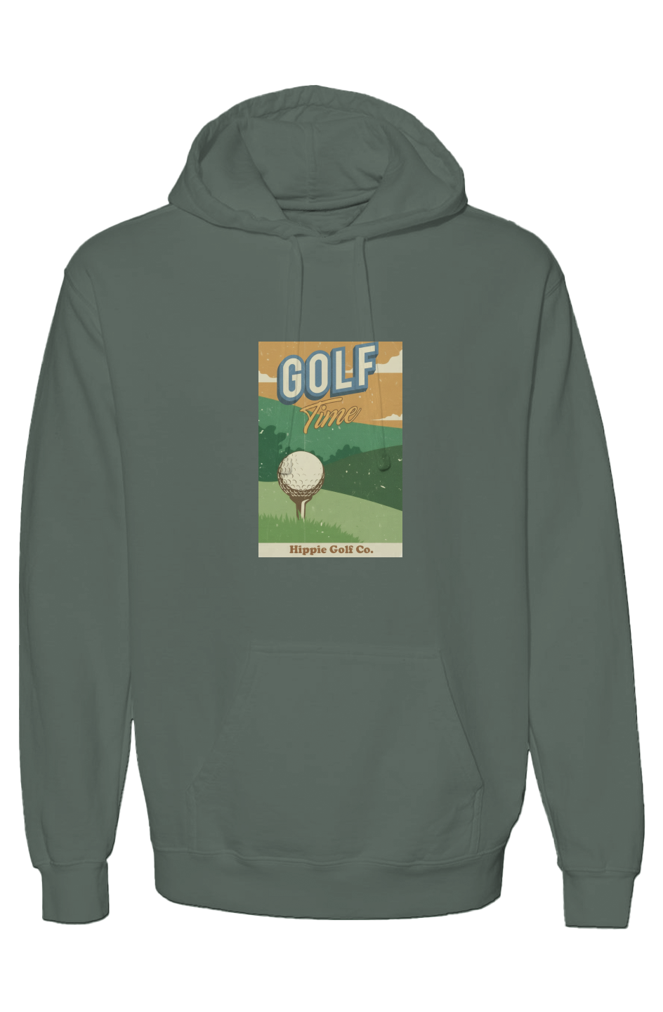 Golf Time Vintage Style Hoodie