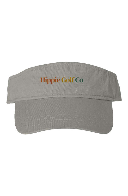 Classic Victory Lap Visor | Bio-Washed | 100% Coton Chino Twill | Hippie Golf Co