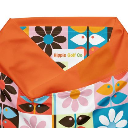 Inside waistband label of Hippie Golf Co Wild Flare leggings